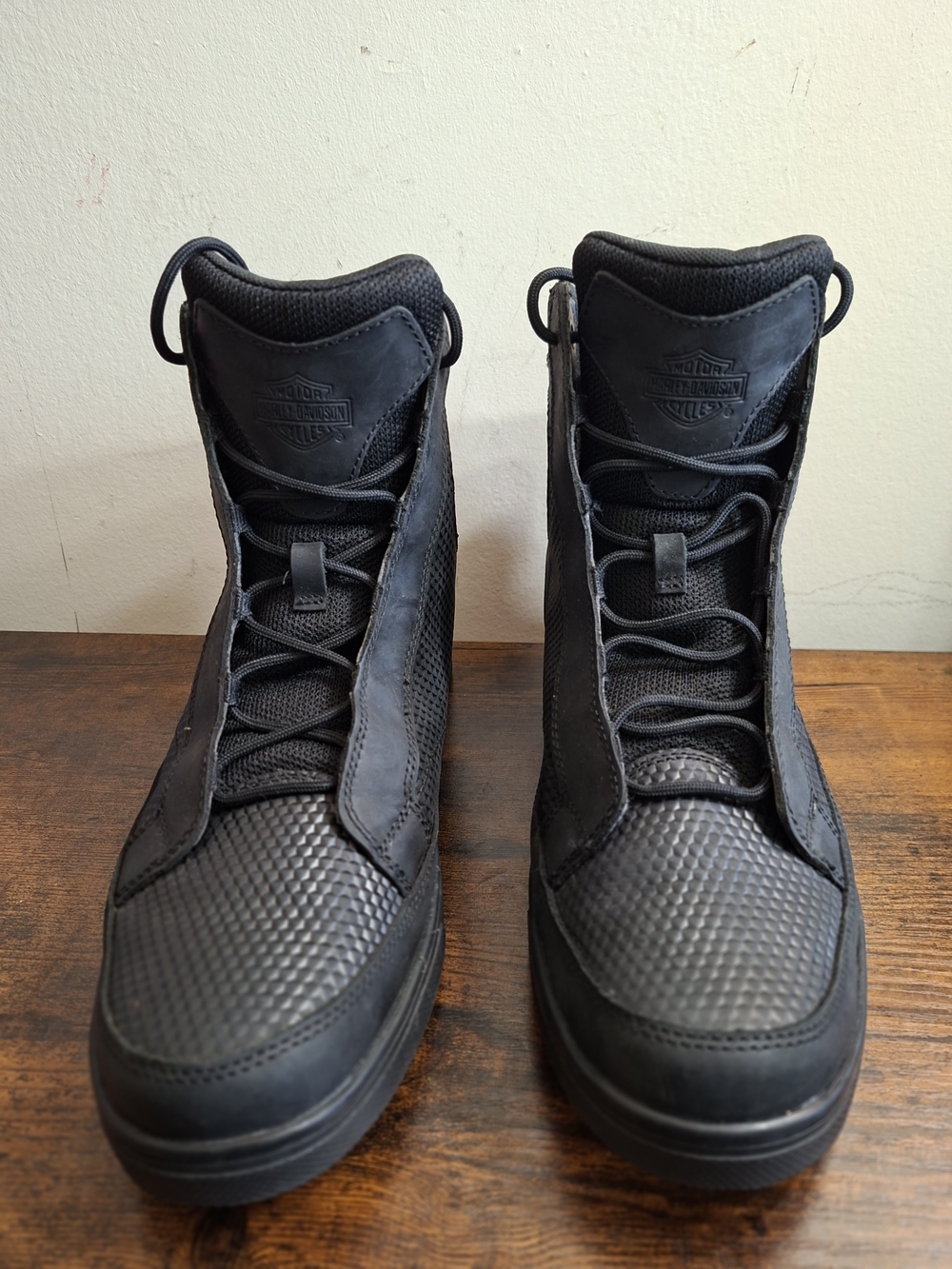 Harley-Davidson Men's Vardon Carbon Black or Grey Riding Sneaker Boots D96262